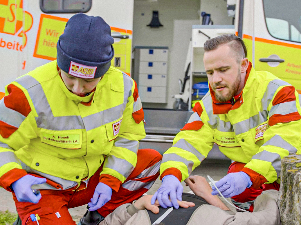 Notfallsanis im Einsatz